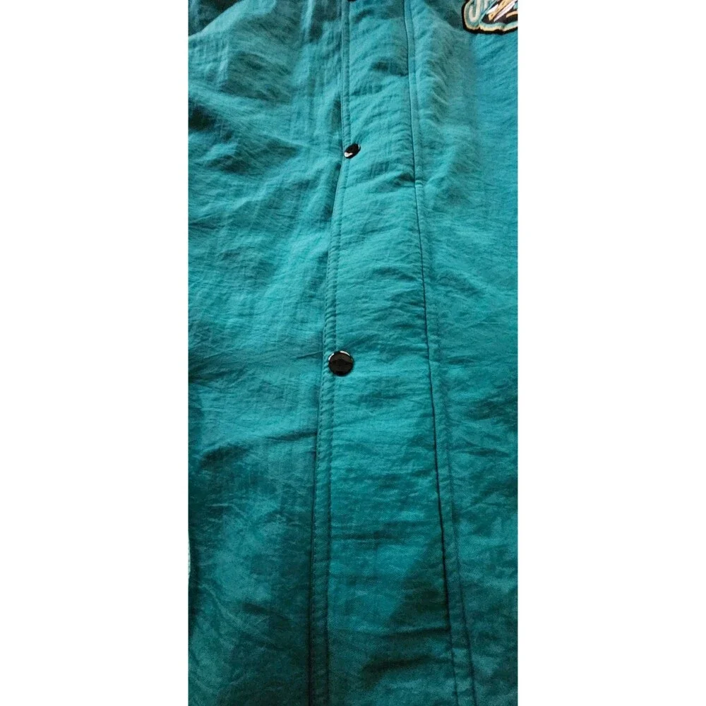 Vintage 90s Starter Jaguars NFL Parka Jacket XL Teal Puffer Banned Logo Hooded